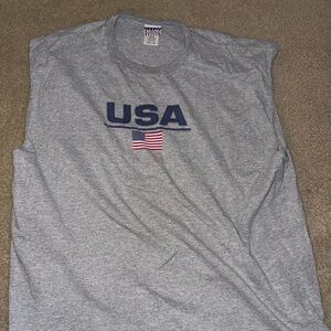 Sonoma Gray USA Graphic Men's Tank Top